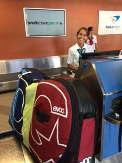 Dominican Republic West Jet Employee - with a Typical Smile