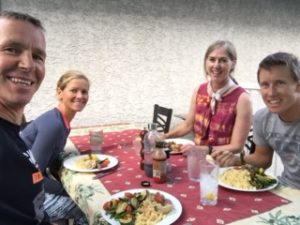Pre Race Meal - Calgary 70.3 2016 with our professional athletes Liz Lyles and Jarod Shoemaker